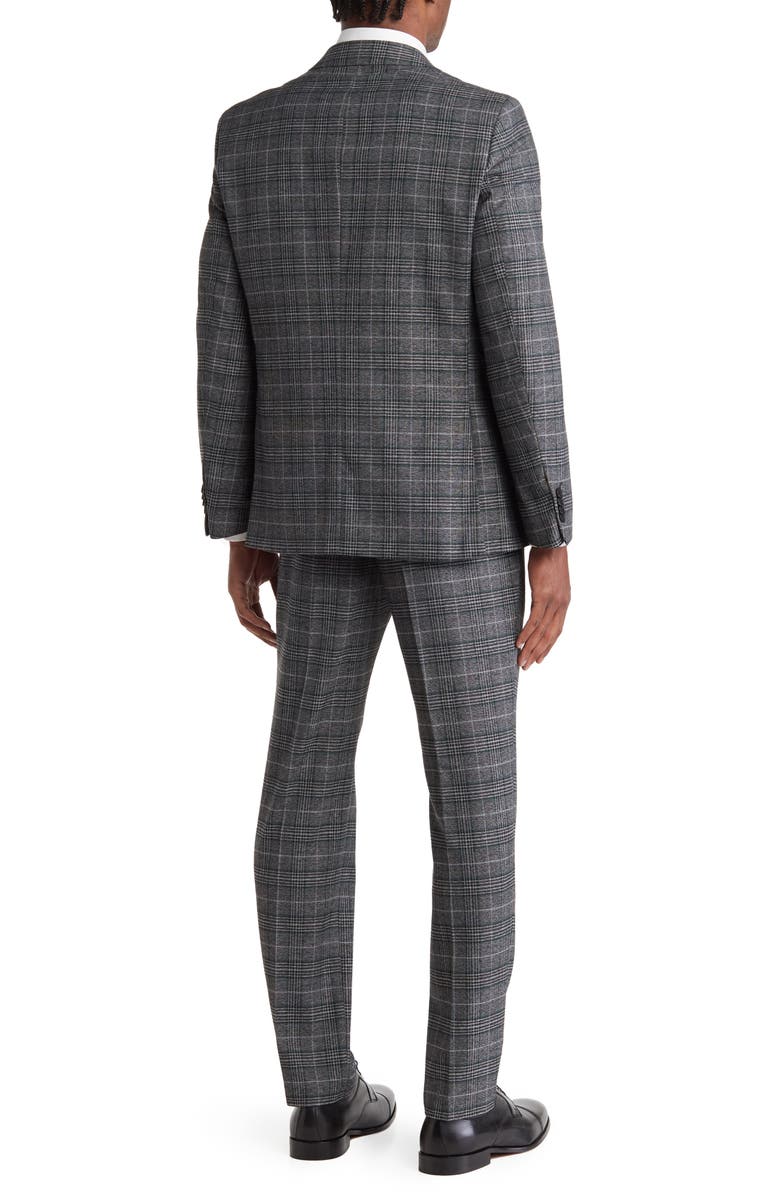 SAVILE ROW CO Textured Plaid Two-Piece Suit, Alternate, color,
