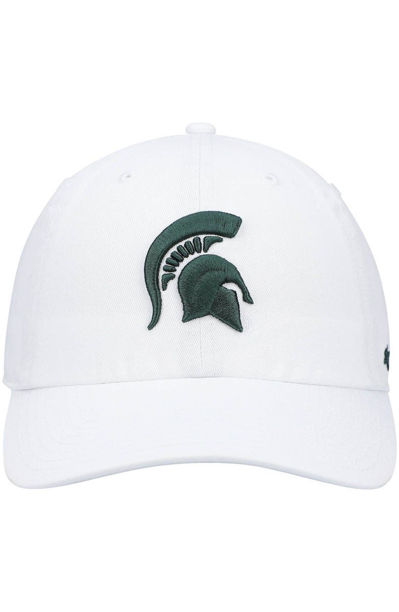 '47 Men's '47 White Michigan State Spartans Clean Up Adjustable Hat, Alternate, color,