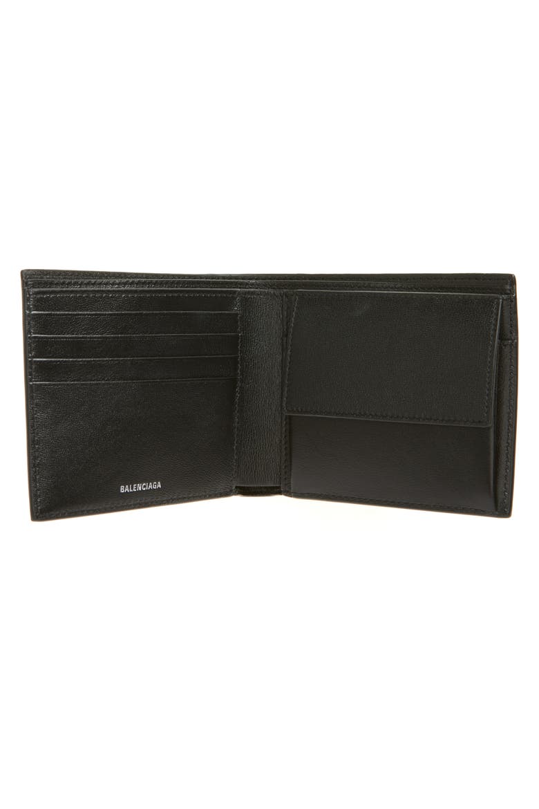 Leather Bifold Wallet, Alternate, color, BLACK