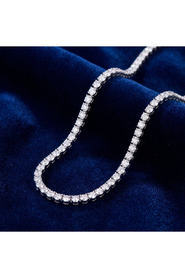 5 - 20ct Platinum Diamond Tennis Necklace 18" Lab Grown, Alternate, color, Platinum - 5Ct