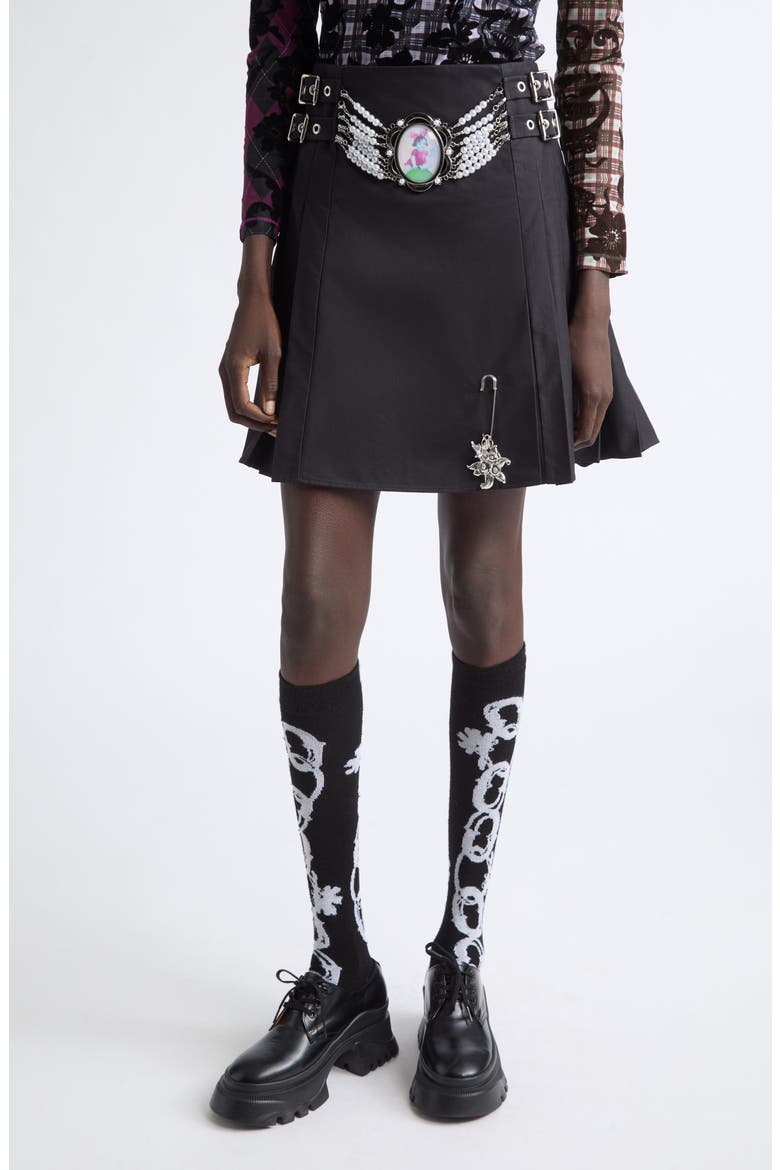 Duff Cameo Pearl Kilt, Main, color, BLACK