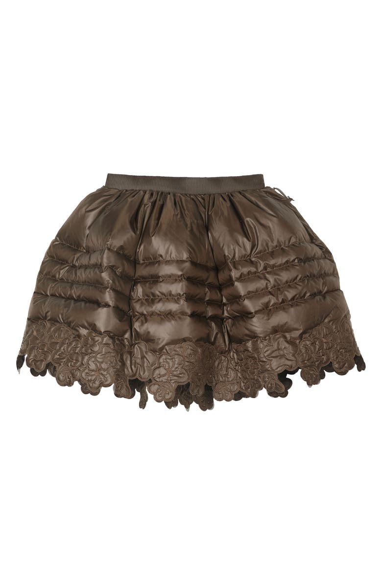 Cecilie Bahnsen x The North Face Quilted Down Skirt, Alternate, color, Soil Brown