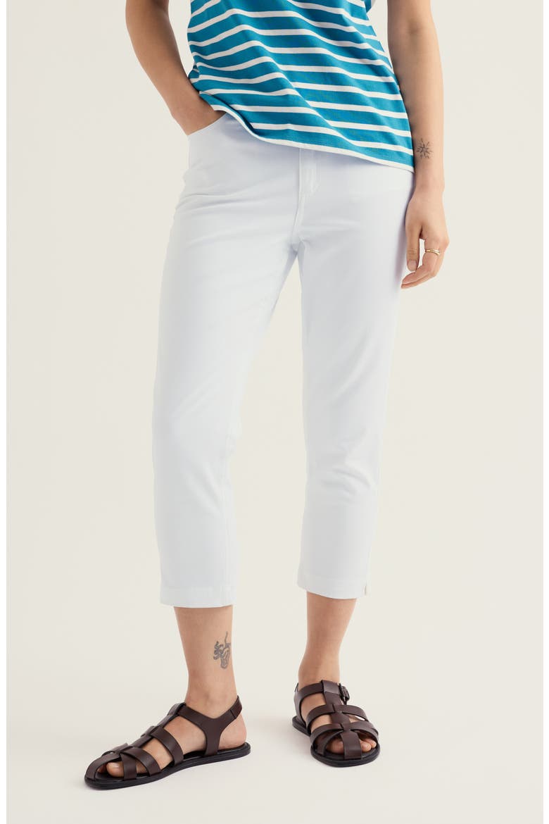 Albert Quay High Waist Crop Pants, Main, color, CHALK