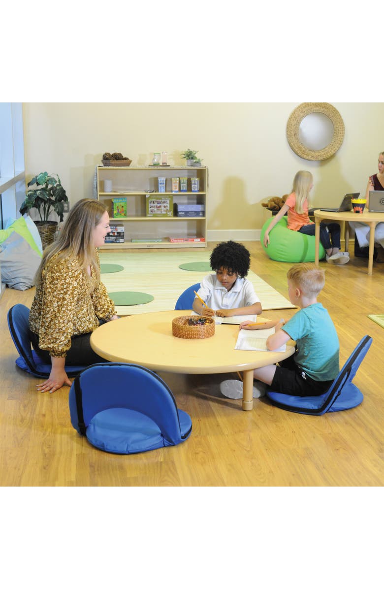 Kaplan Early Learning Company Go Anywhere Portable Chair - Blue, Alternate, color, Blue