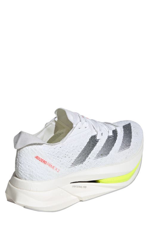 Adidas Originals Adidas Adizero Prime X Strung Running Shoe In White
