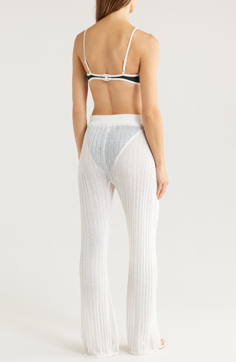 Solid & Striped The Faye Rib Cover-Up Pants, Alternate, color, Brule