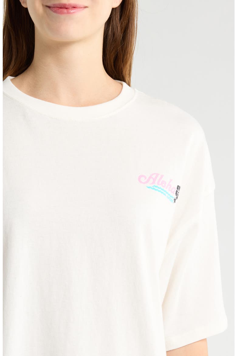 Aloha Heritage Graphic T-Shirt, Alternate, color, BONE