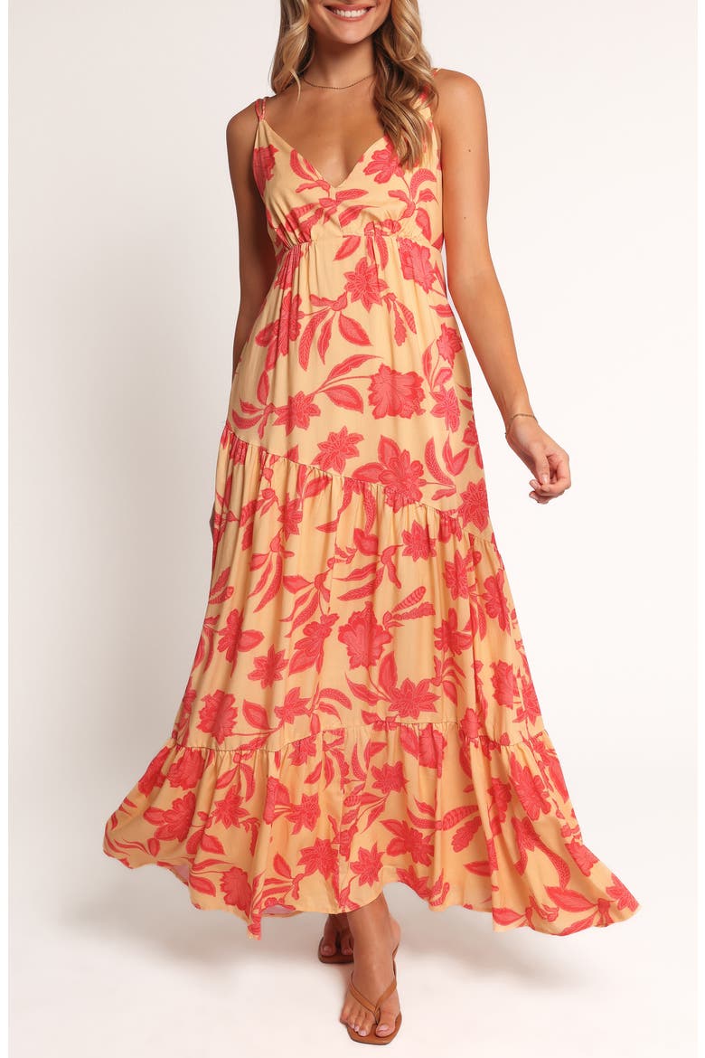 Forbes Print Maxi Dress, Main, color, RED FLORAL