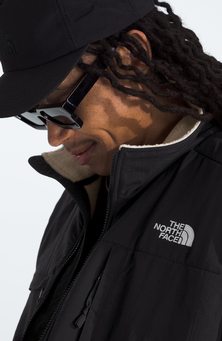 The North Face Retro Denali Vest, Alternate, color, White Dune/ Tnf Black