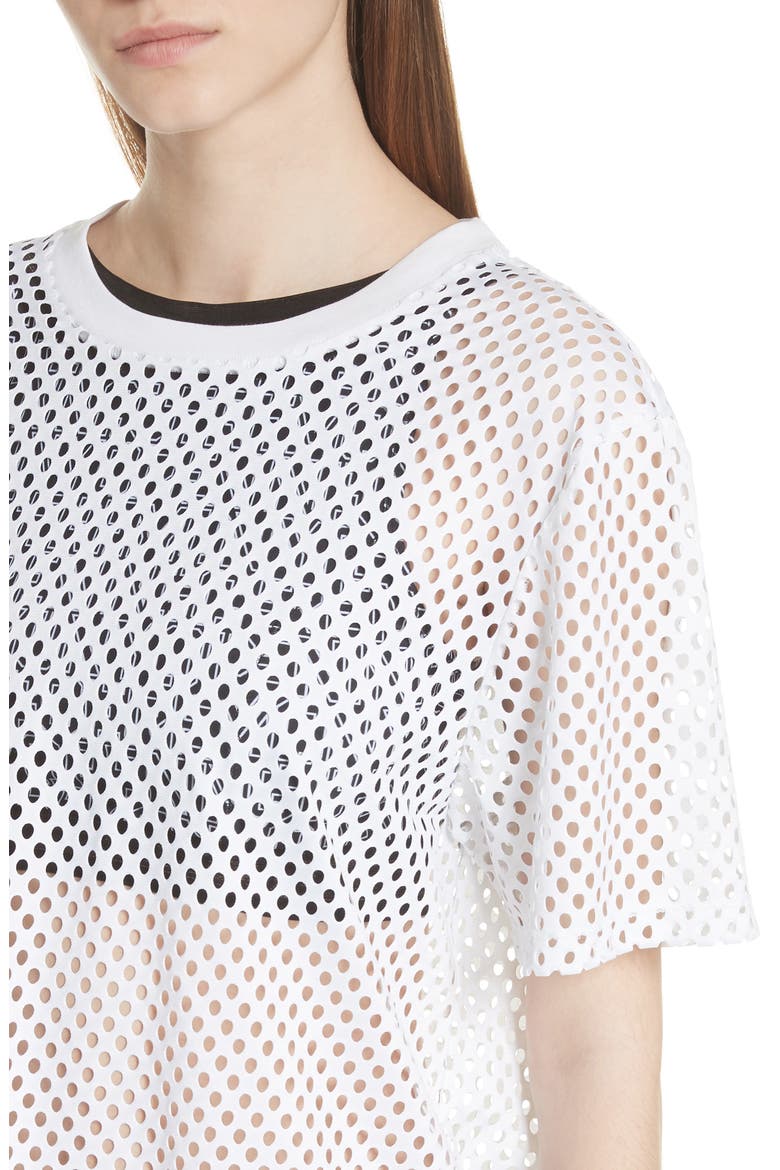 Mesh Tee, Alternate, color, WHITE