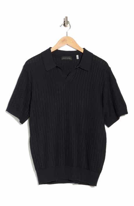 Elie Tahari Johnny Collar Cotton & Cashmere Blend Knit Polo