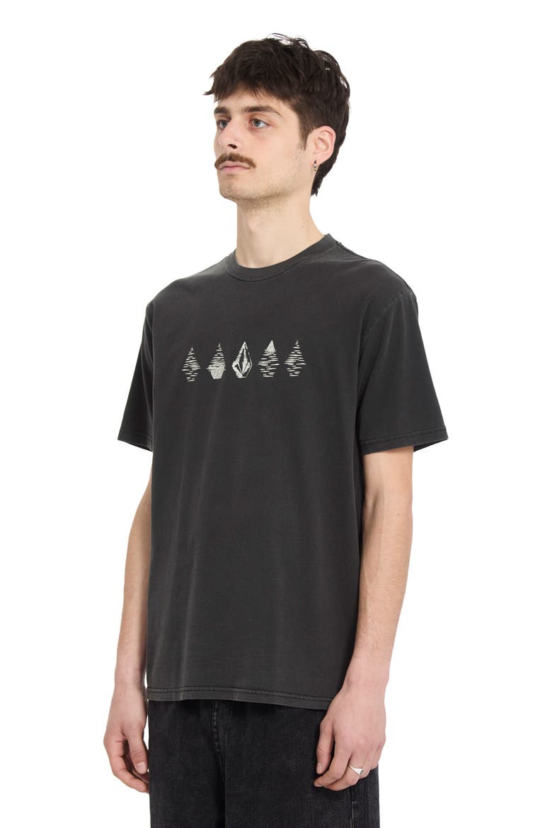 Lunar Phases Cotton Graphic T-Shirt, Alternate, color, BLACK