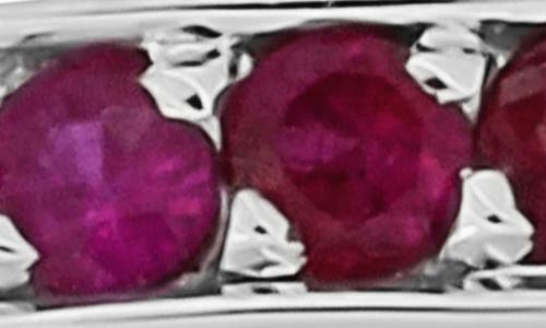 Bony Levy Ruby Eternity Band Ring In Gray