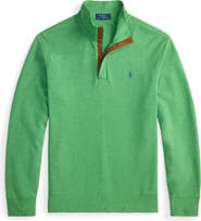 Polo Ralph Lauren Cotton Blend Quarter Zip Pullover | Nordstrom