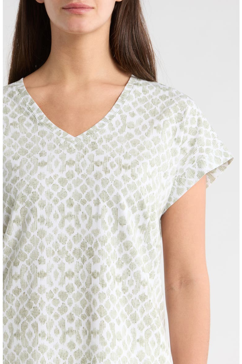 Coastal Sands V-Neck T-Shirt, Alternate, color, DESERT SAGE