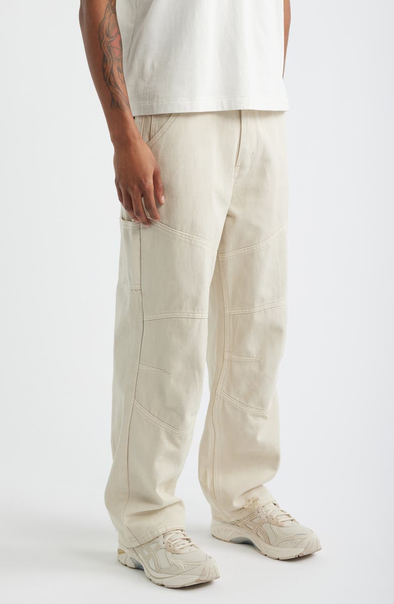 CRIMINAL DAMAGE Franklin Distressed Carpenter Jeans, Alternate, color, Ecru