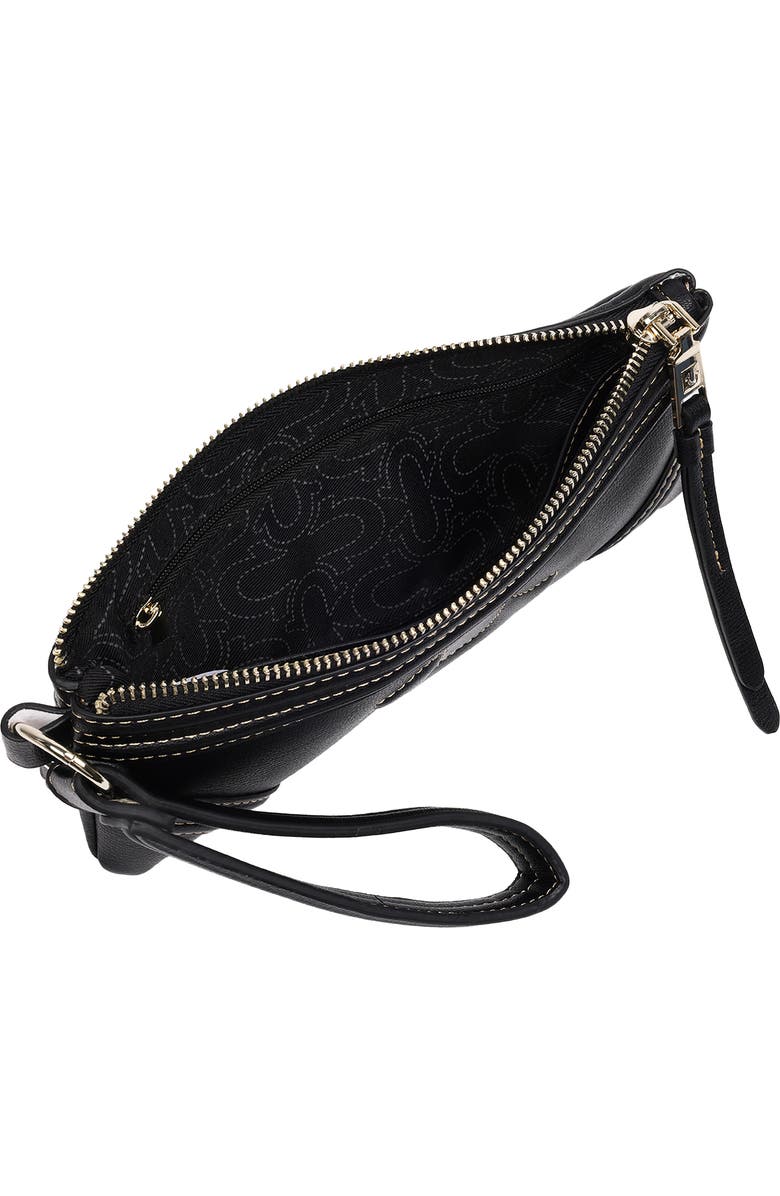 True Religion Horseshoe Wristlet, Alternate, color, Black
