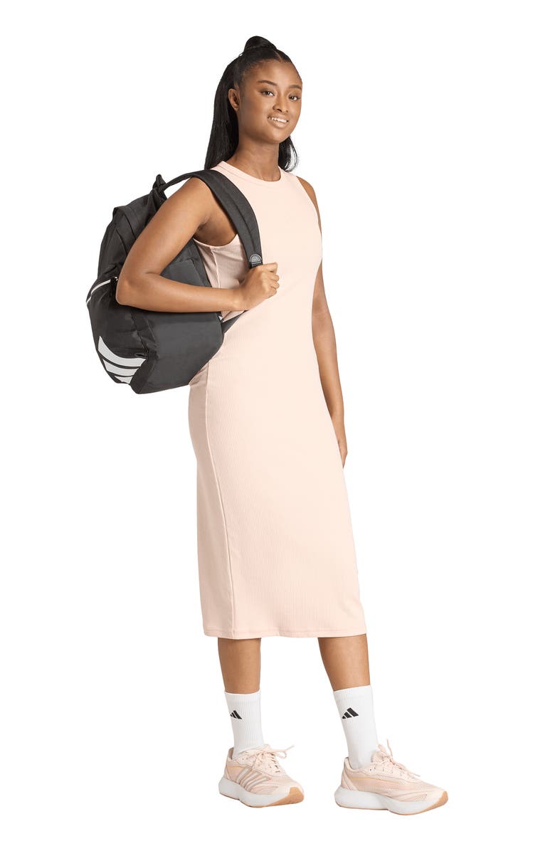 adidas Originals All SZN Rib Midi Tank Dress, Alternate, color, Blush Pink/ /