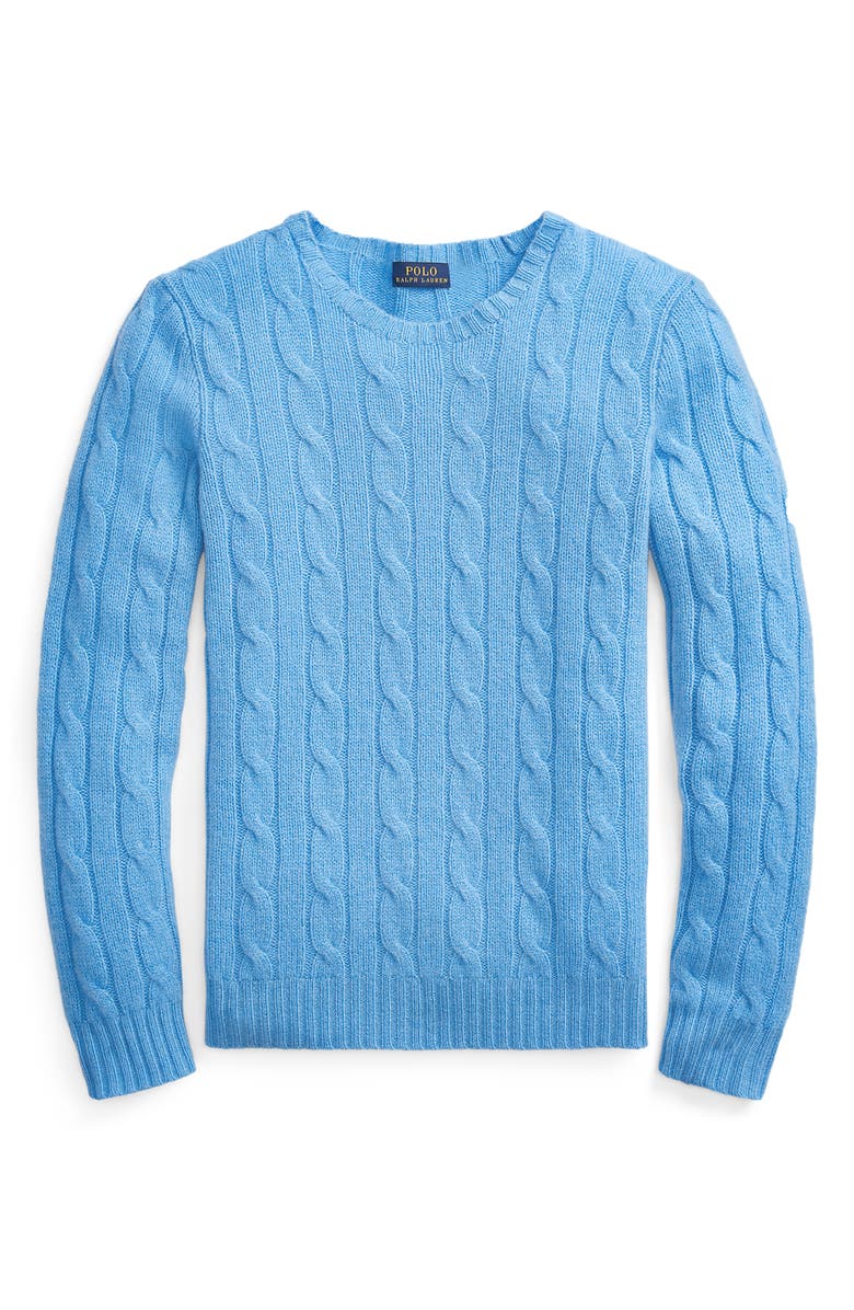 Polo Ralph Lauren Julianna Cable Knit Cashmere Sweater, Alternate, color, 