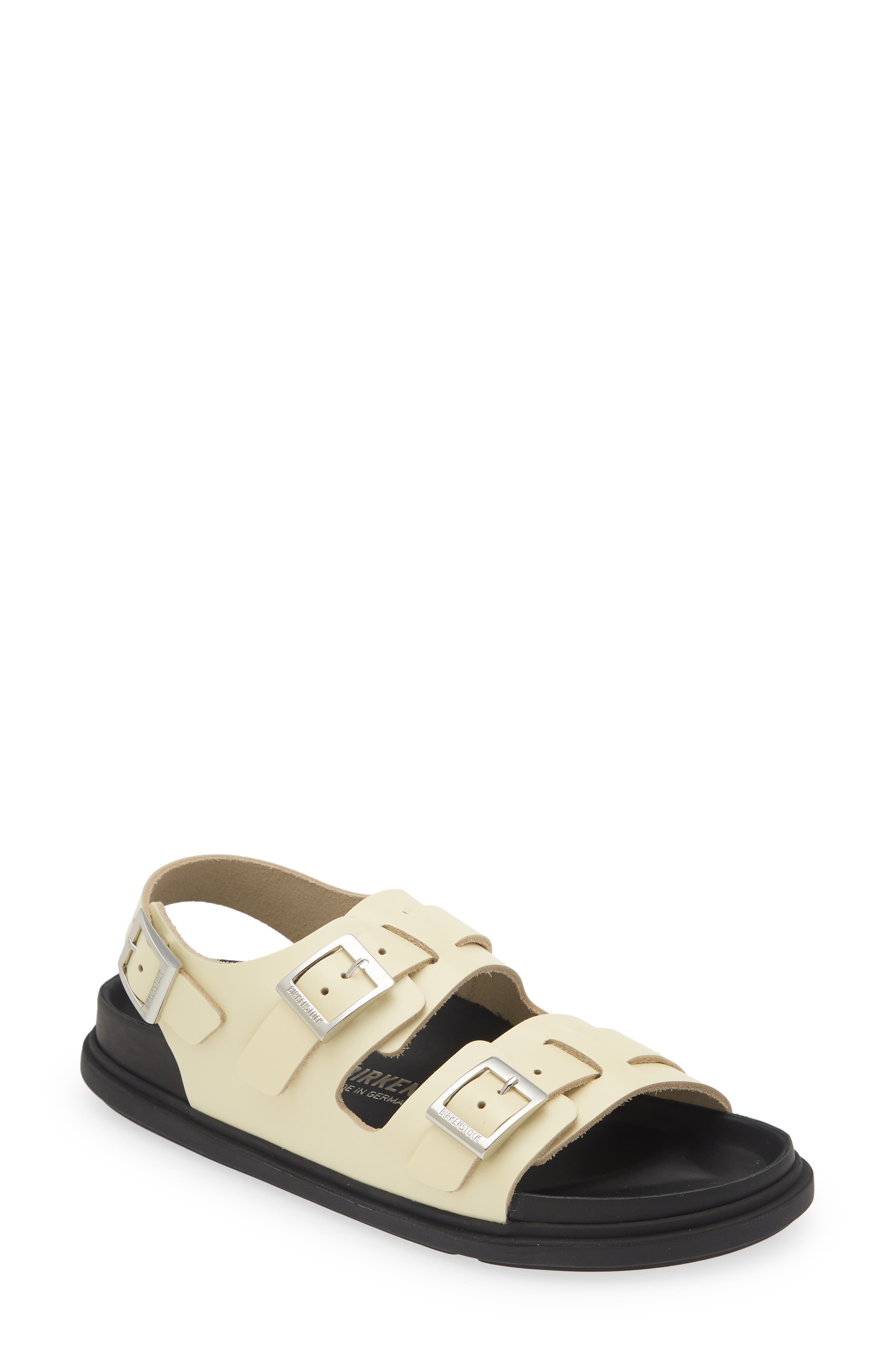 Cannes High Shine Exquisite Sandal, Main, color, BUTTER