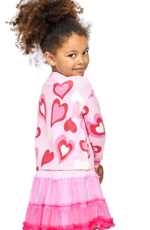 Shop Truly Me Kids' Heart Tutu Dress In Pink Multi