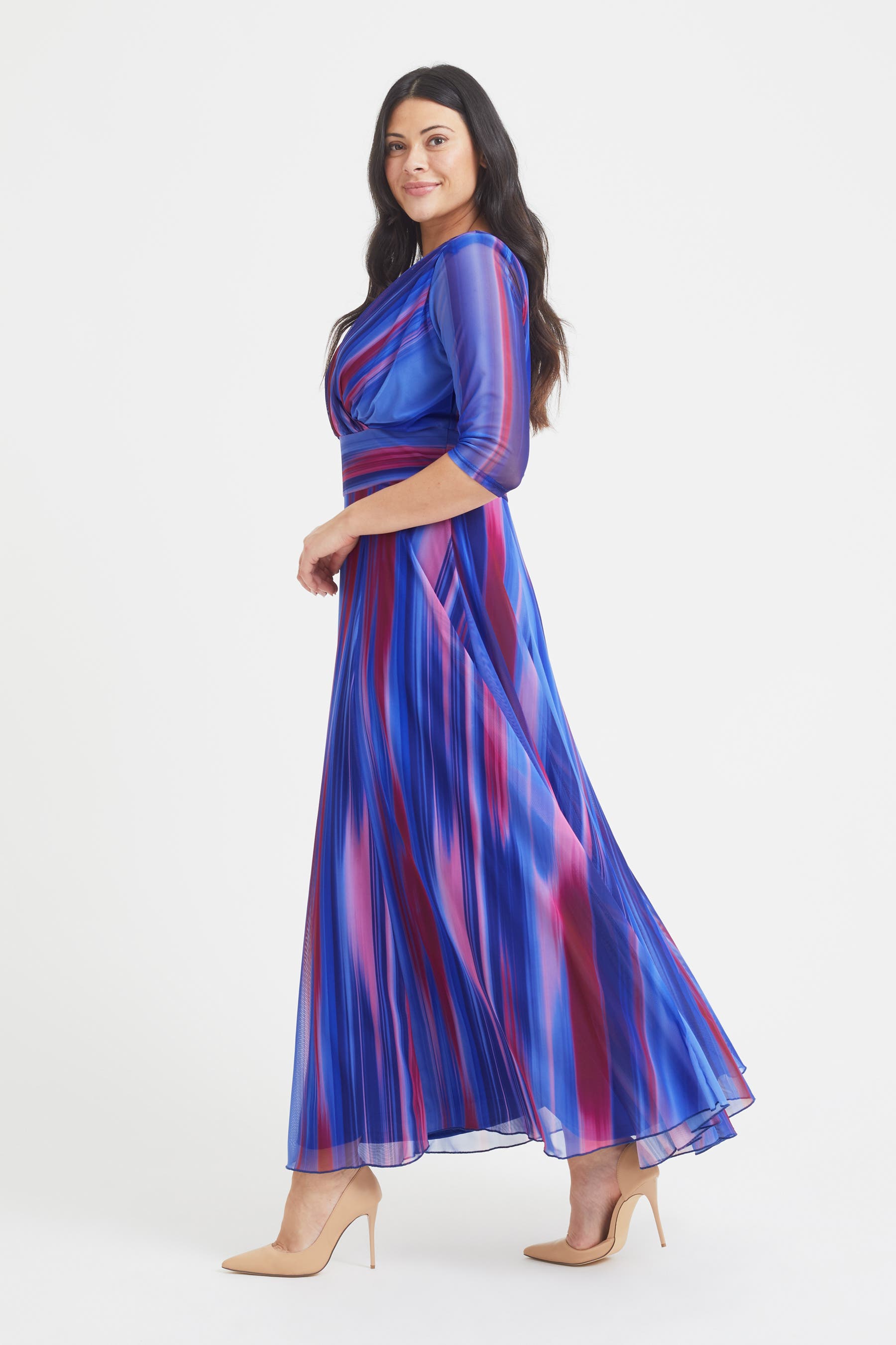 Verity Ikat Print Maxi Gown - image 4