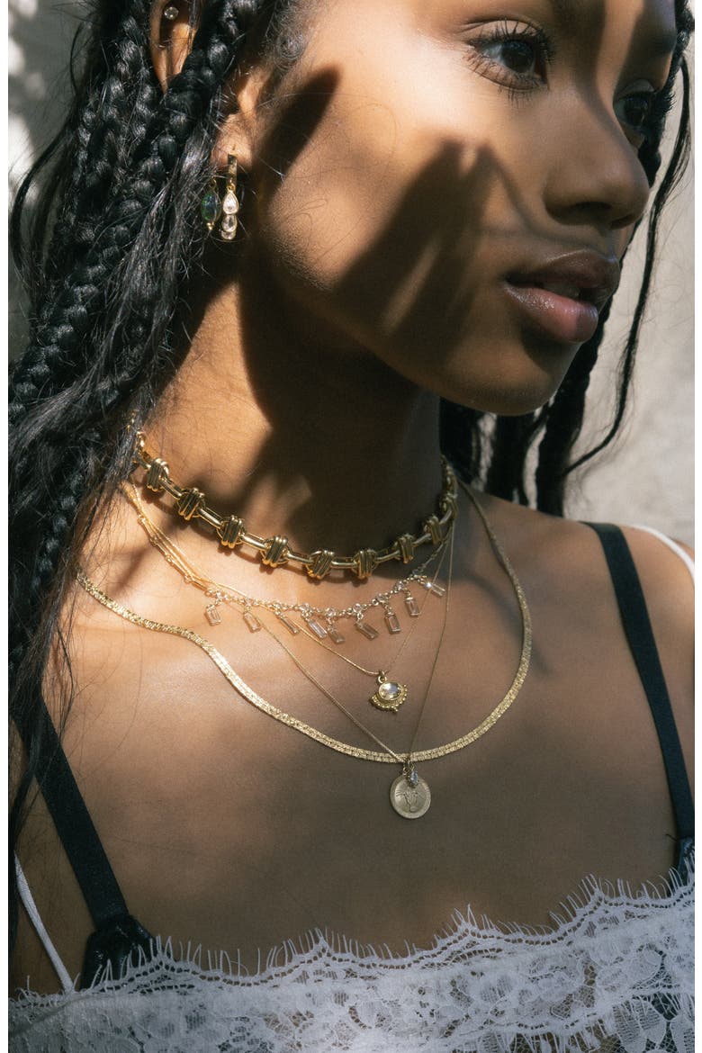 Golden Hour Citrine Pendant Necklace, Alternate, color, GOLD