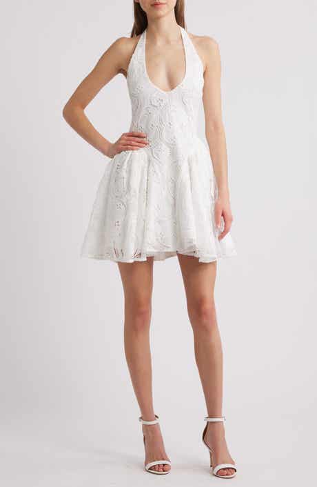 Delfi Collective Hera Eyelet Halter Minidress