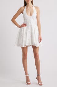 Delfi Collective Hera Eyelet Halter Minidress