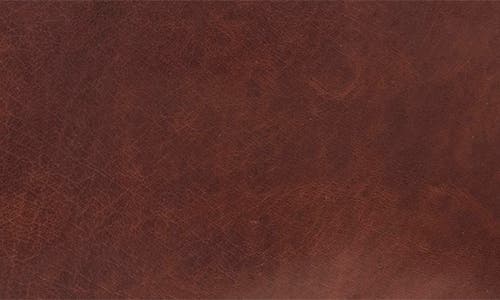 Mancini Double Compartment Leather Briefcase In Brown