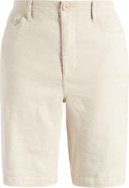 NYDJ Linen Blend Bermuda Shorts