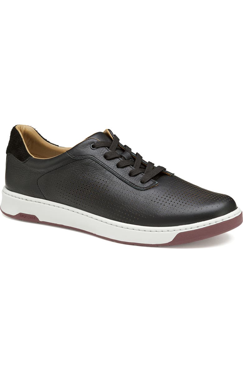Johnston & Murphy Daxton U-Throat Leather Sneaker, Main, color,