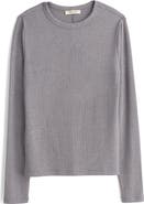 Madewell Drapey Long Sleeve Rib T-Shirt