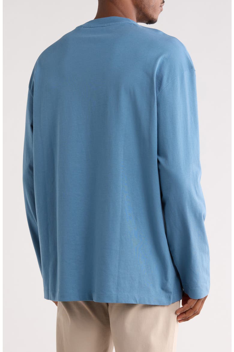 Long Sleeve Logo Graphic T-shirt, Alternate, color, OPEN BLUE