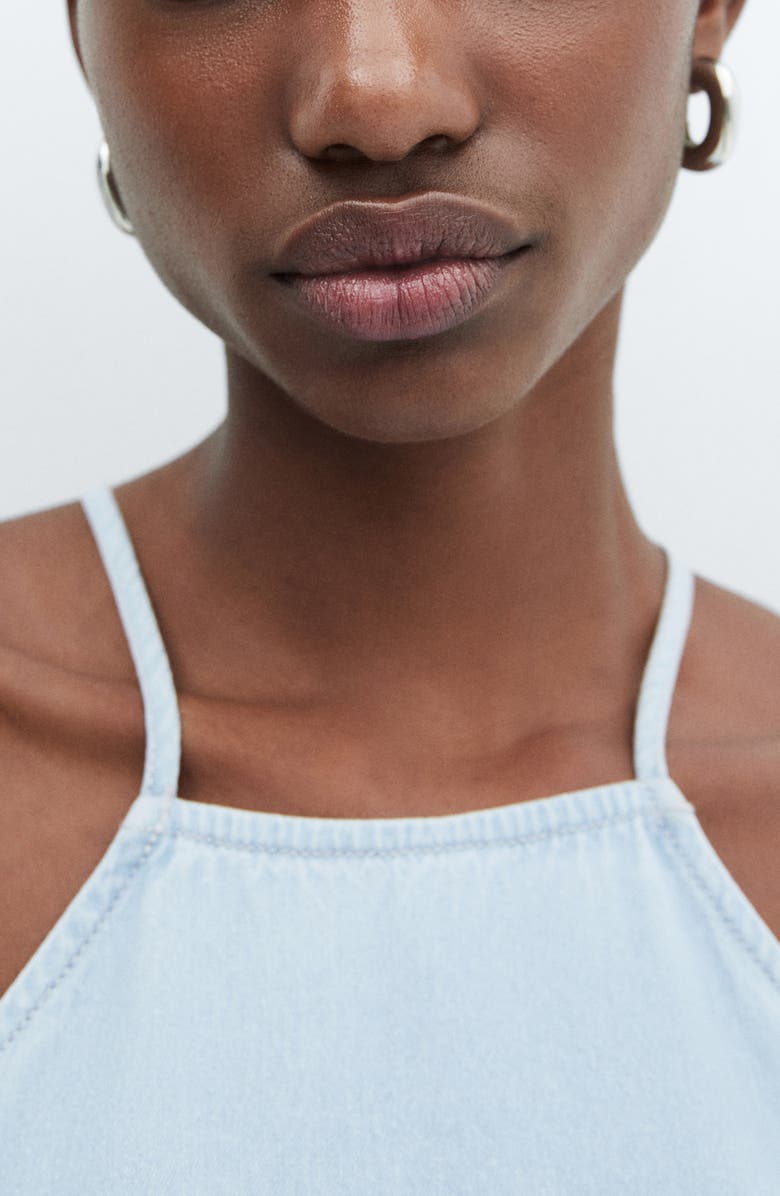 MANGO Denim Midi Dress, Alternate, color,