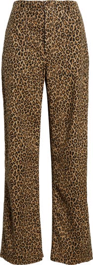 R13 Leopard Print Wide Leg Utility Pants | Nordstrom R13 Leopard Print Wide Leg Utility Pants | Nordstrom