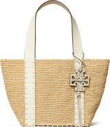 Tory Burch Small Straw Tote