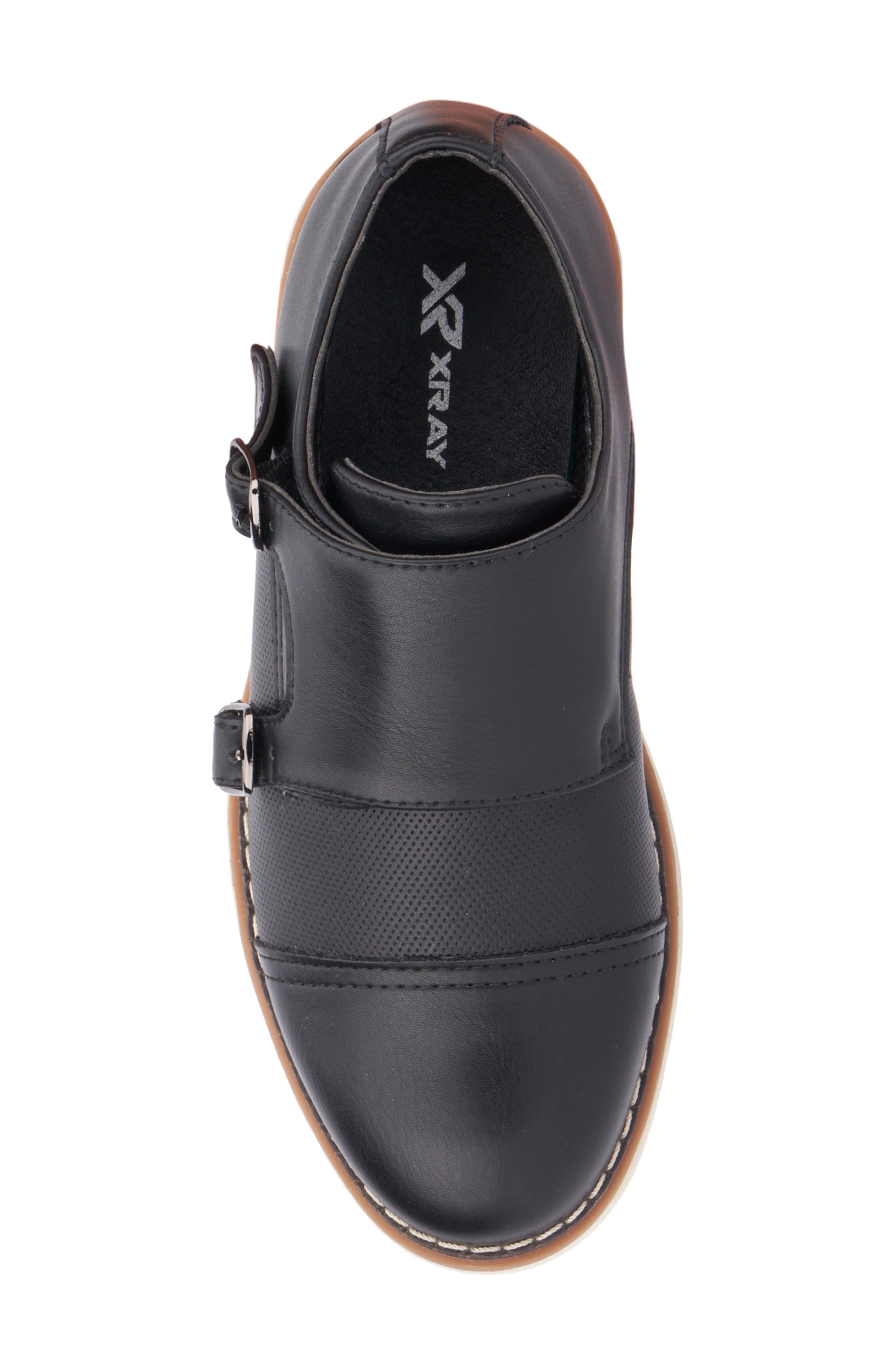 XRAY Kids' Michael Double Monk Strap Loafer, Alternate, color, Black