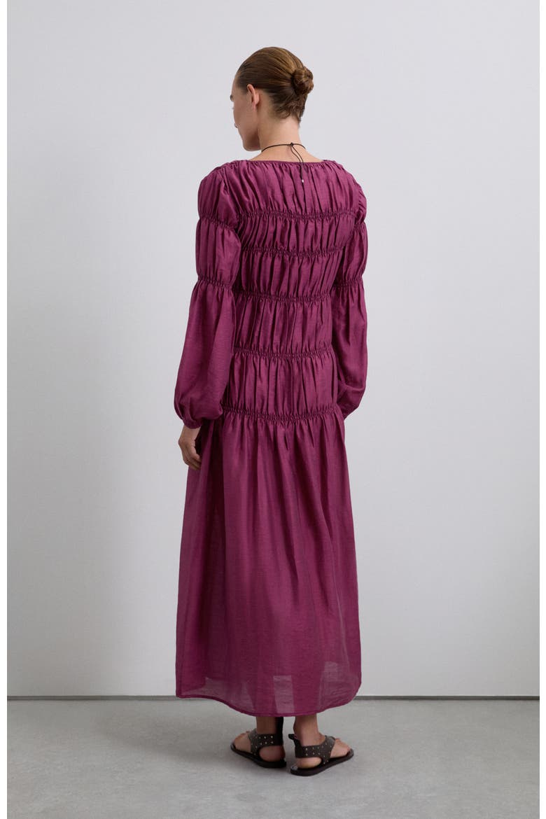 Smock Dress, Alternate, color, Burgundy