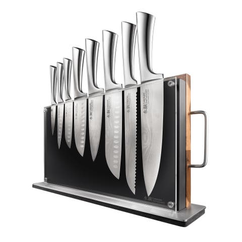 Damashiro® BODO 10-Piece Knife Block With Cutting Board