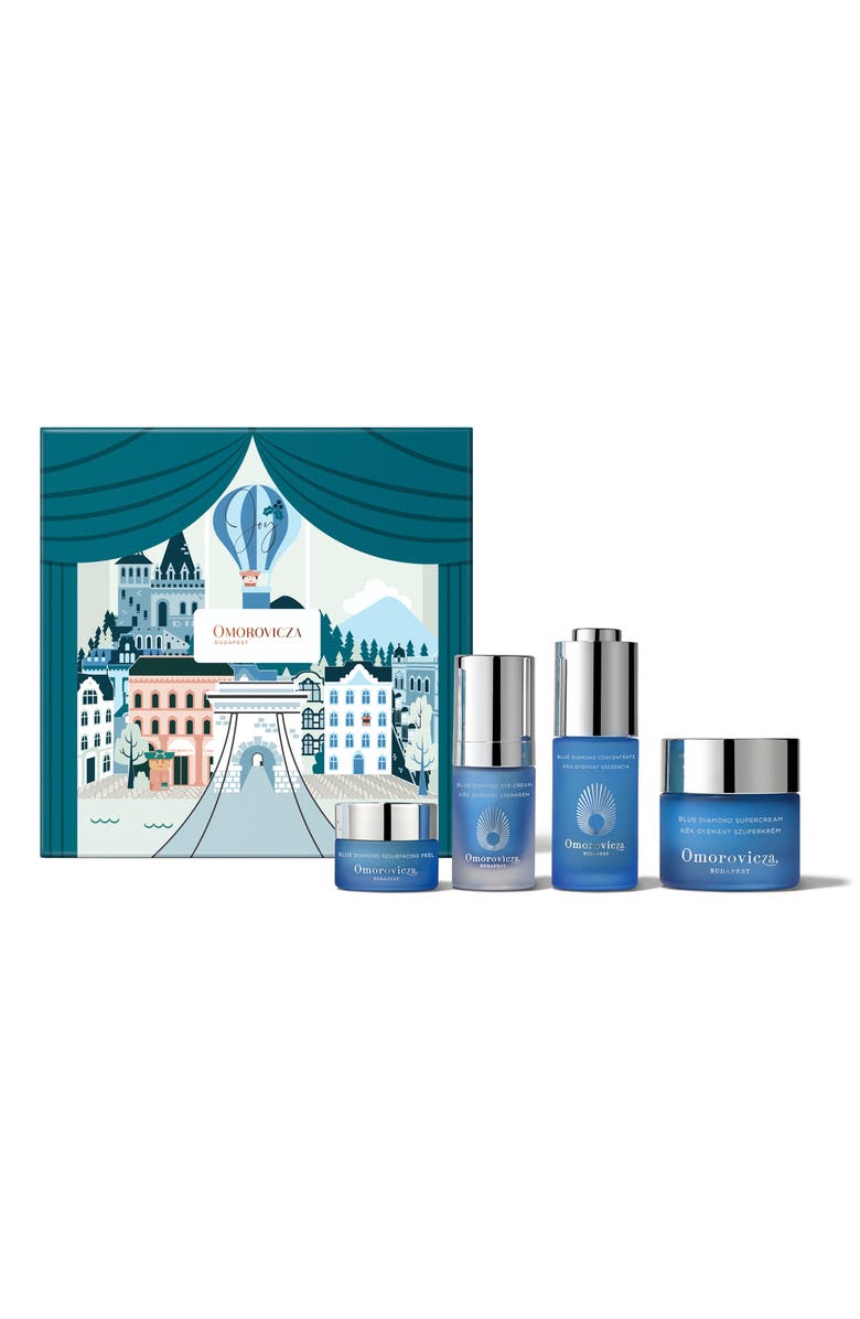 Omorovicza Blue Diamond Quartet 4-Piece Skincare Set $1,235 Value, Main, color, 