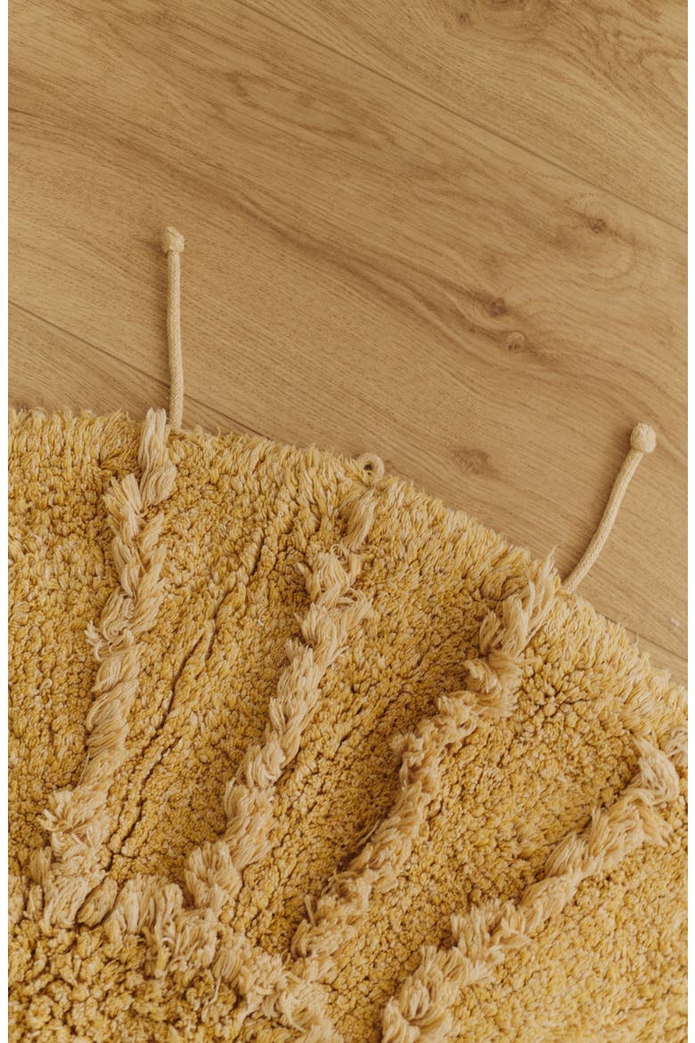 Moon Multishape Washable Cotton Blend Rug, Alternate, color, HONEY