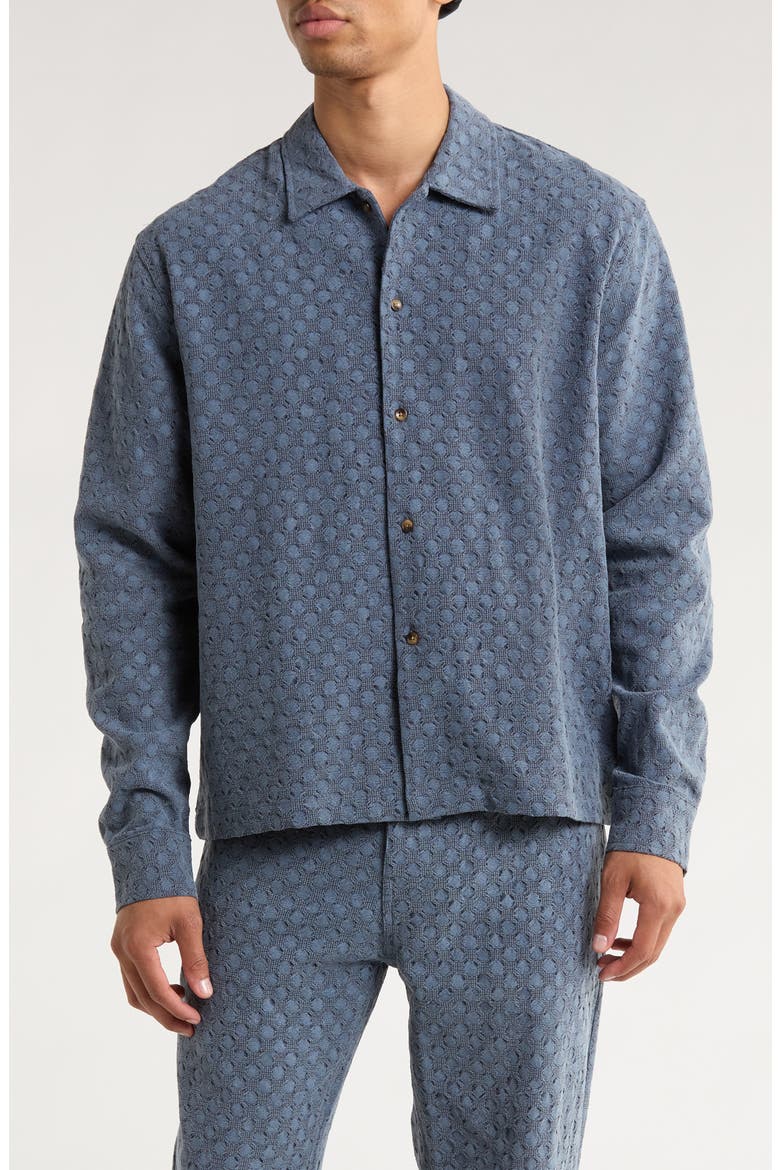 Nate Woven Shirt Jacket, Main, color, NAVY