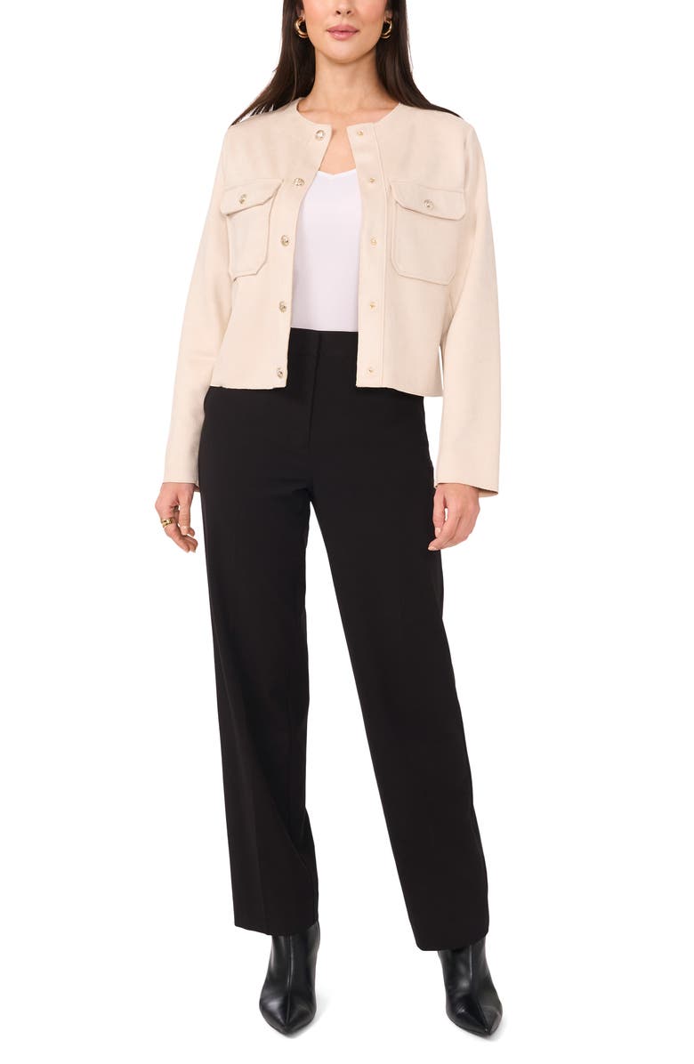 Vince Camuto Raw Edge Jacket, Alternate, color, Natural Sand