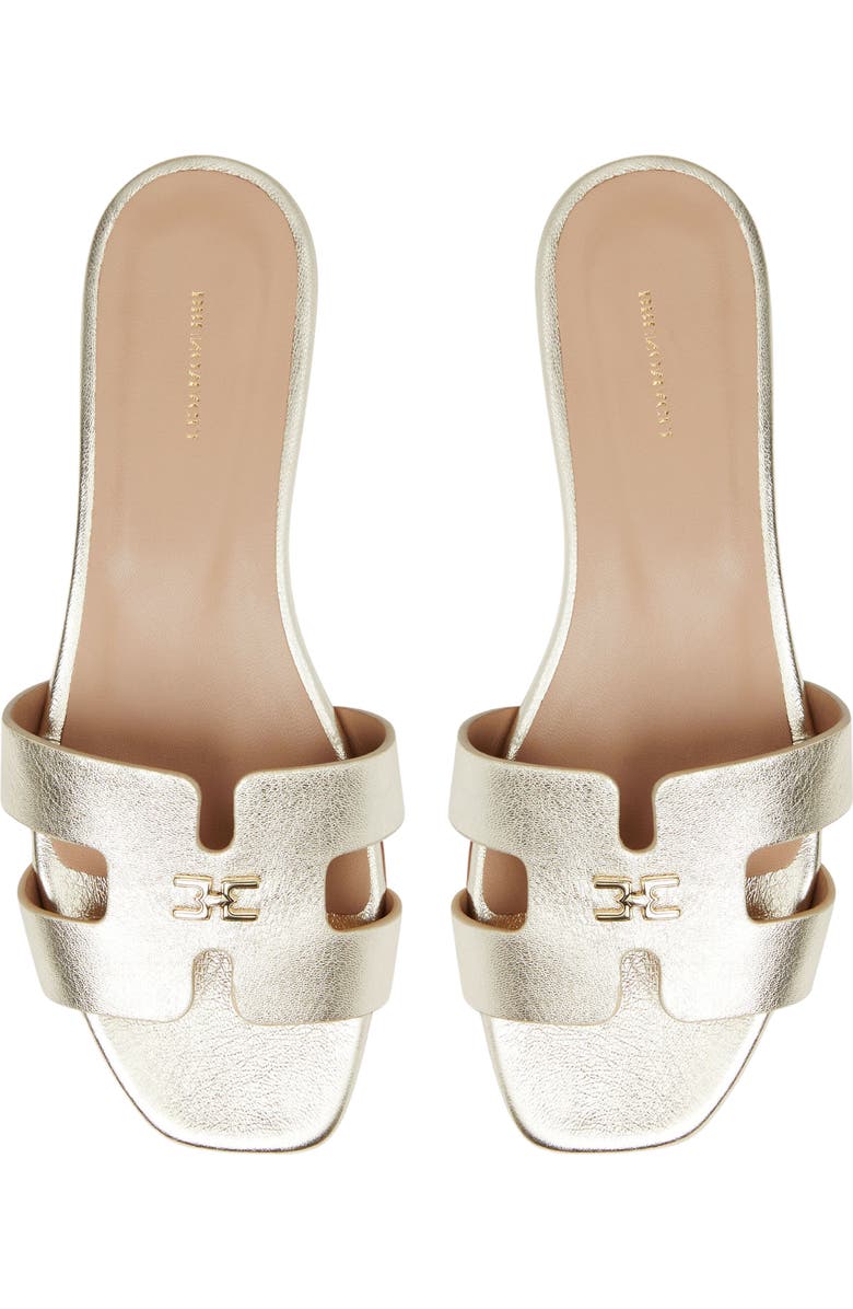 Bruno Magli Fina Slide Sandal, Alternate, color, Gold Metallic