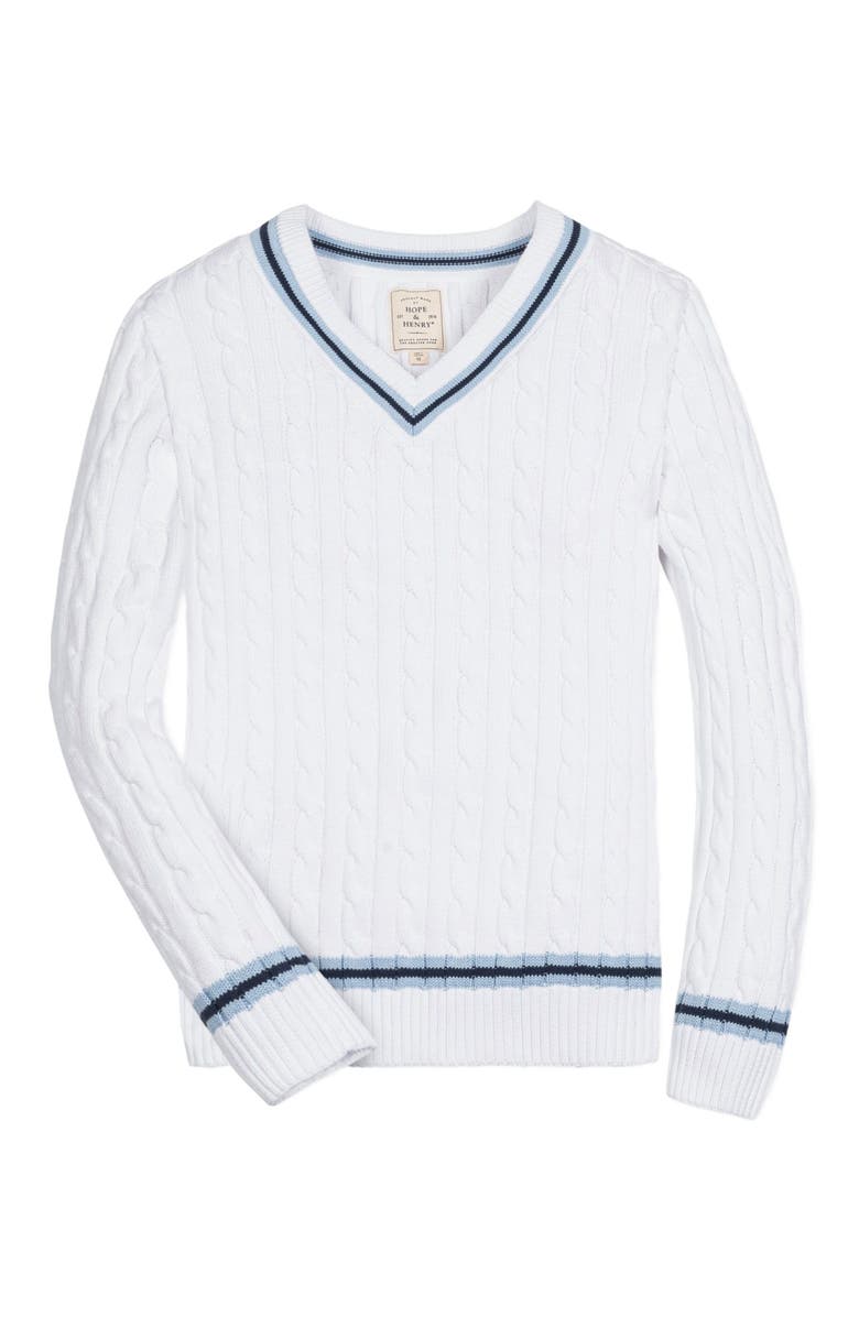 Hope & Henry Men's Organic V-Neck Cricket Sweater, Alternate, color,