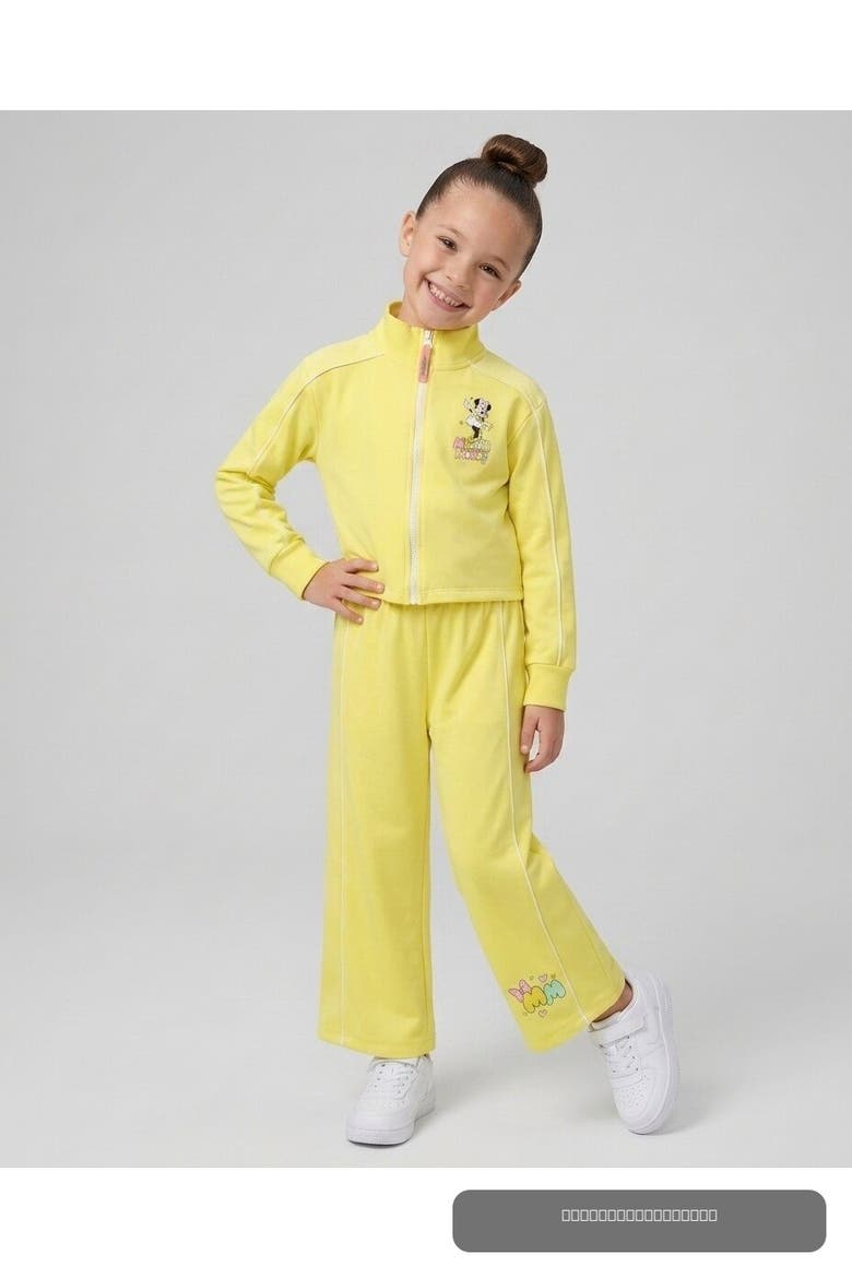 Minnie Mouse Zip-Up Jacket and Pants Set, Alternate, color, Yellow Minnie Mouse
