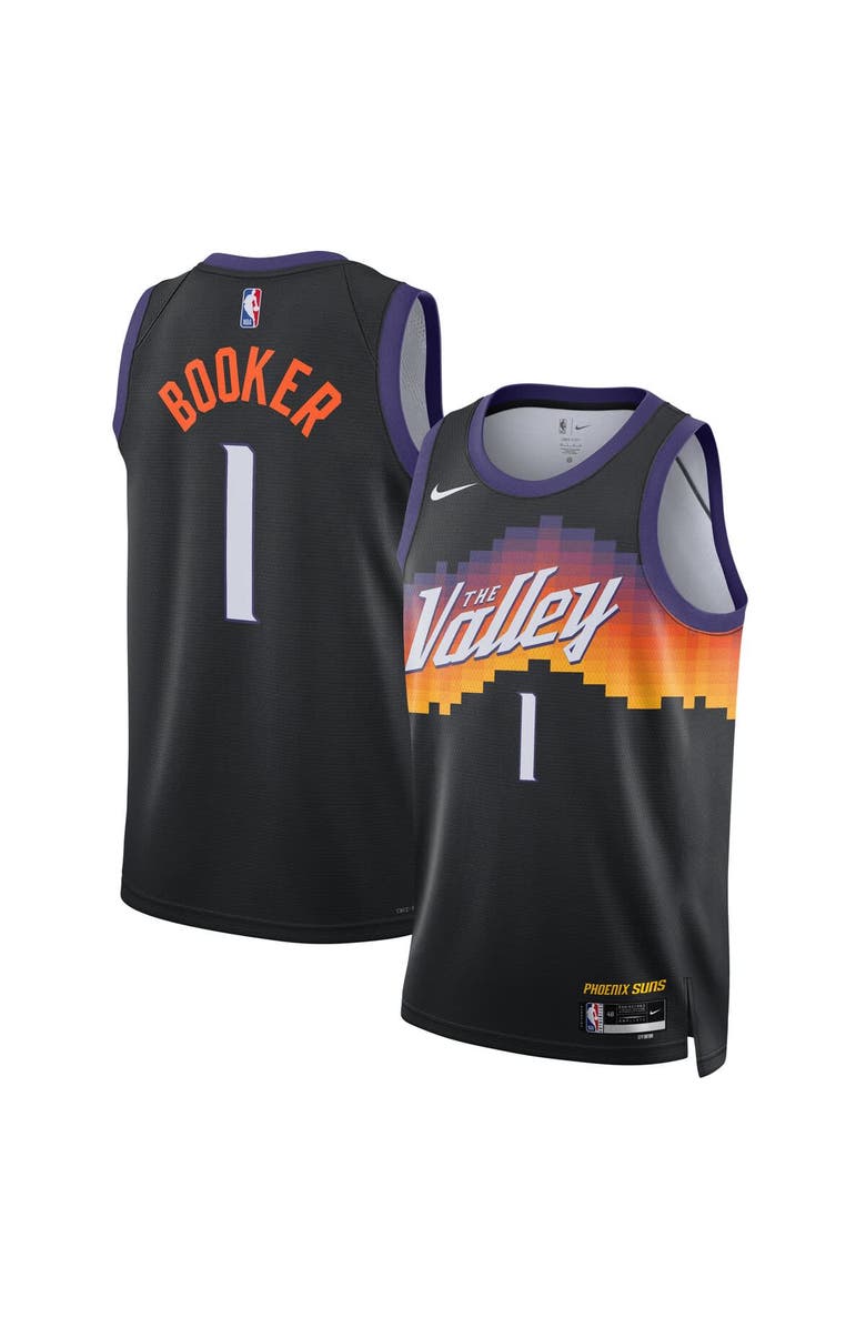 Nike Unisex Nike Devin Booker Black Phoenix Suns 2025/26 Swingman Jersey - City Edition, Main, color, Black