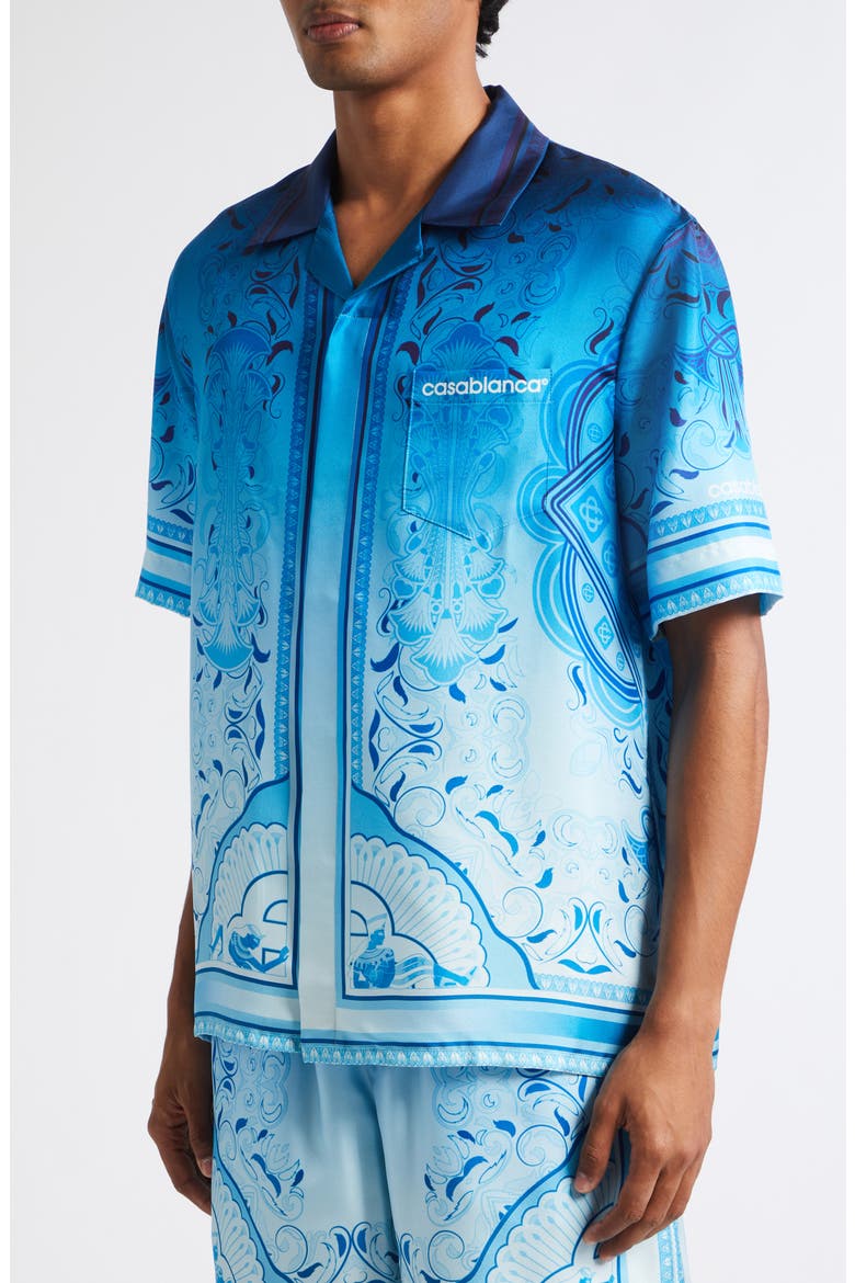 Egyptian Rug Silk Camp Shirt, Alternate, color, SILK TWILL