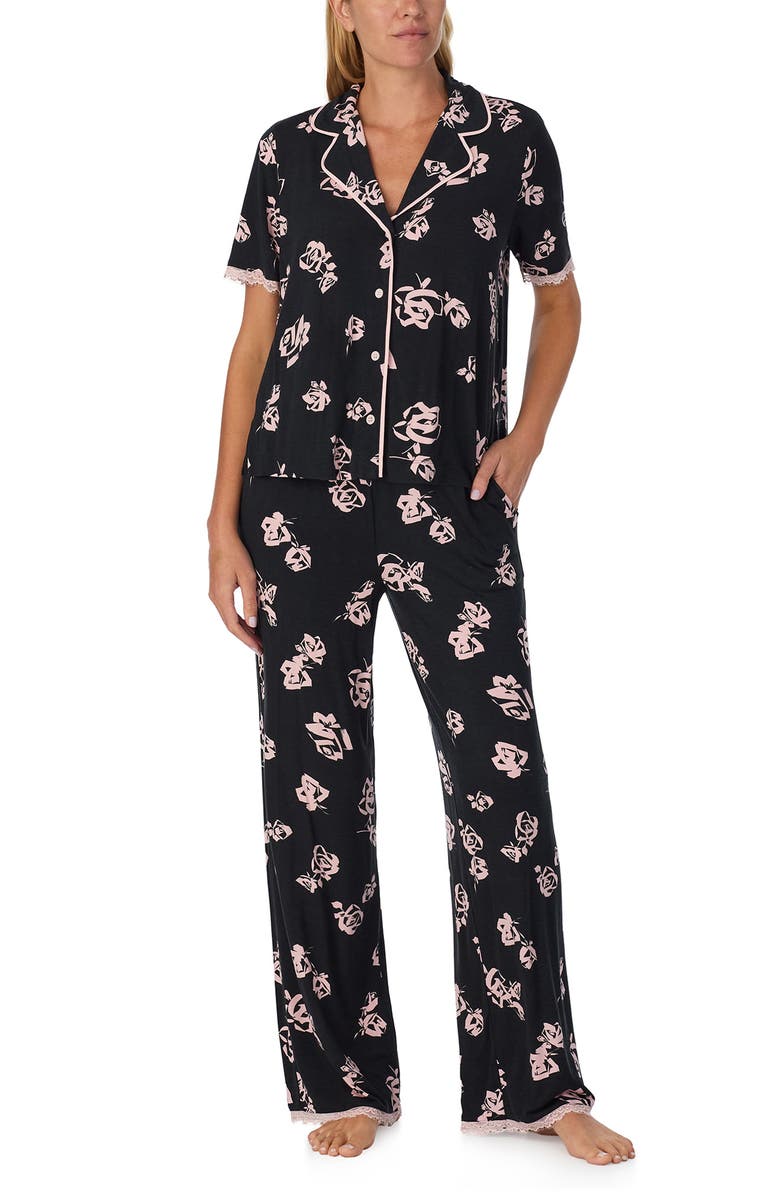 Sanctuary Floral Long Pajamas, Main, color, 